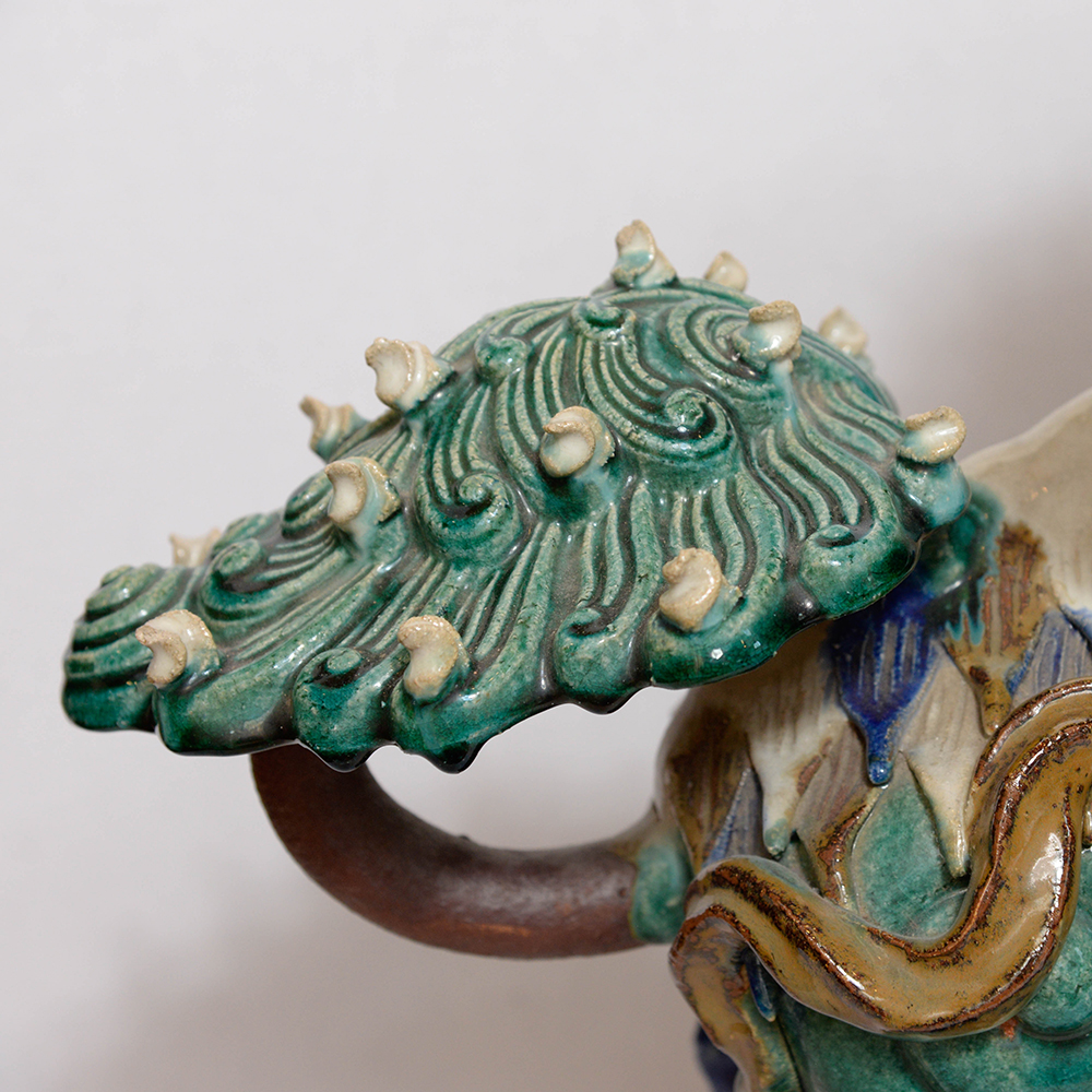 Pair of Chinese Ceramic Guardian Lions