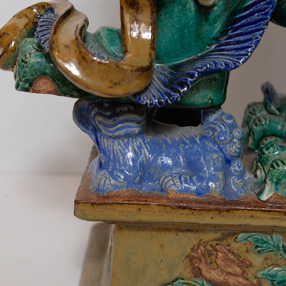 Pair of Chinese Ceramic Guardian Lions