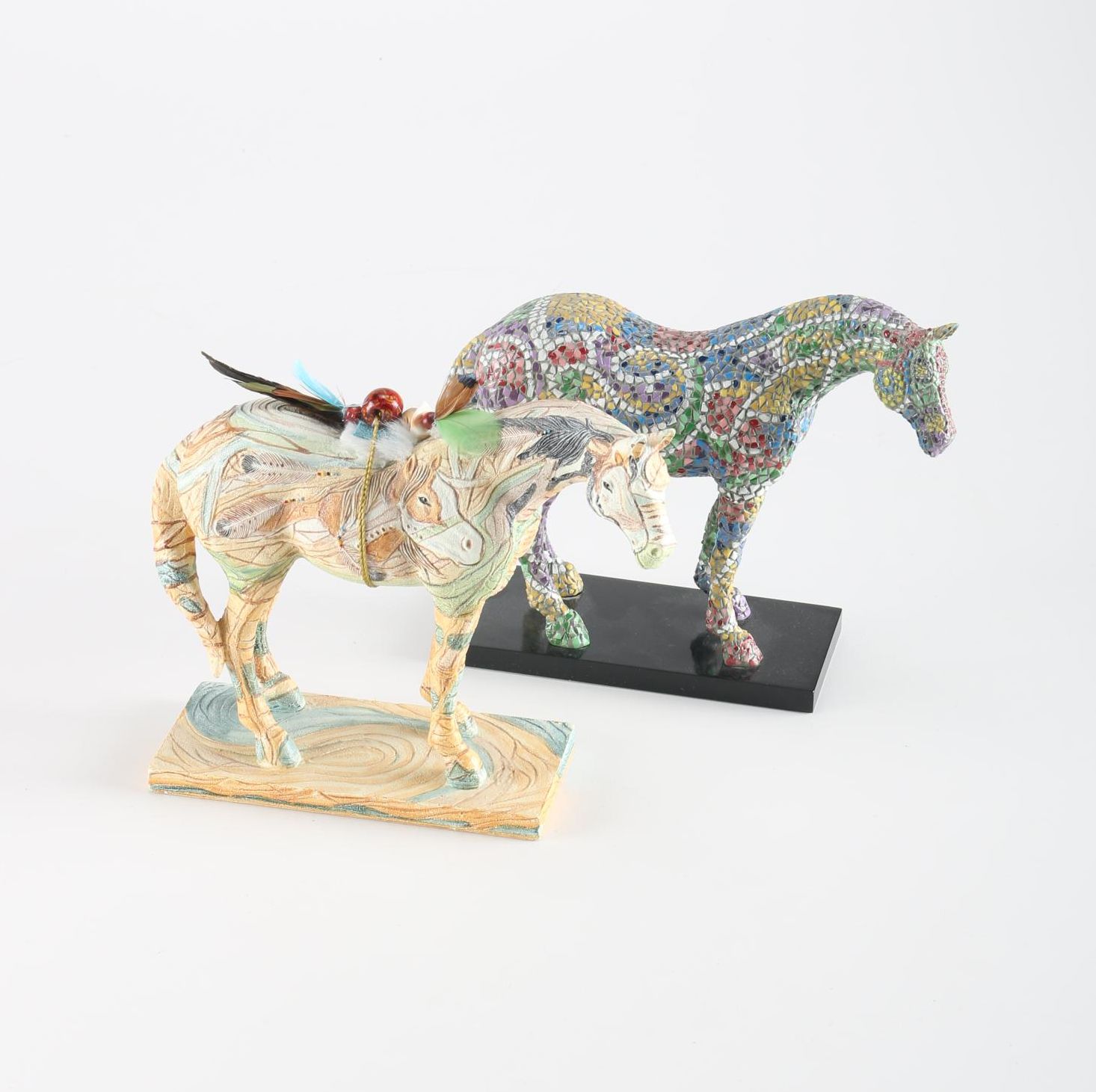 Colorful "Painted Ponies" Figurines