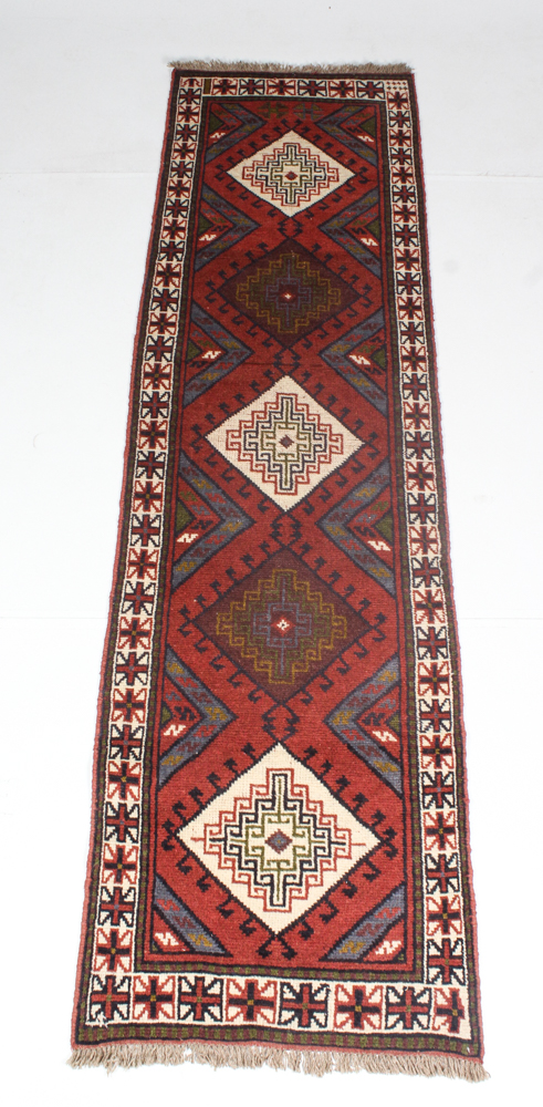 Hand Knotted Turkish Oushak Runner