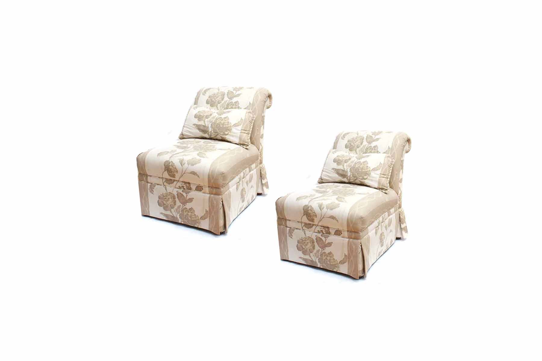 Two Drexel Heritage Slipper Chairs