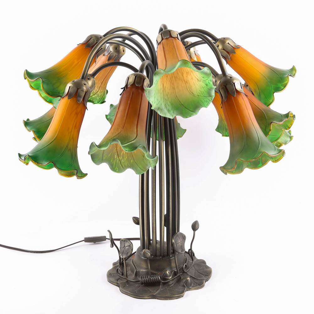 Tiffany Inspired Tulip Shade Lamp