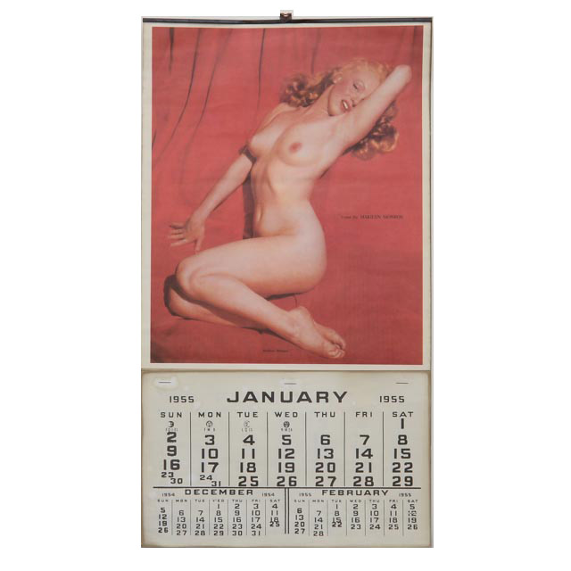Original Vintage 1955 Marilyn Monroe "Golden Dreams" Nude Pinup Calendar