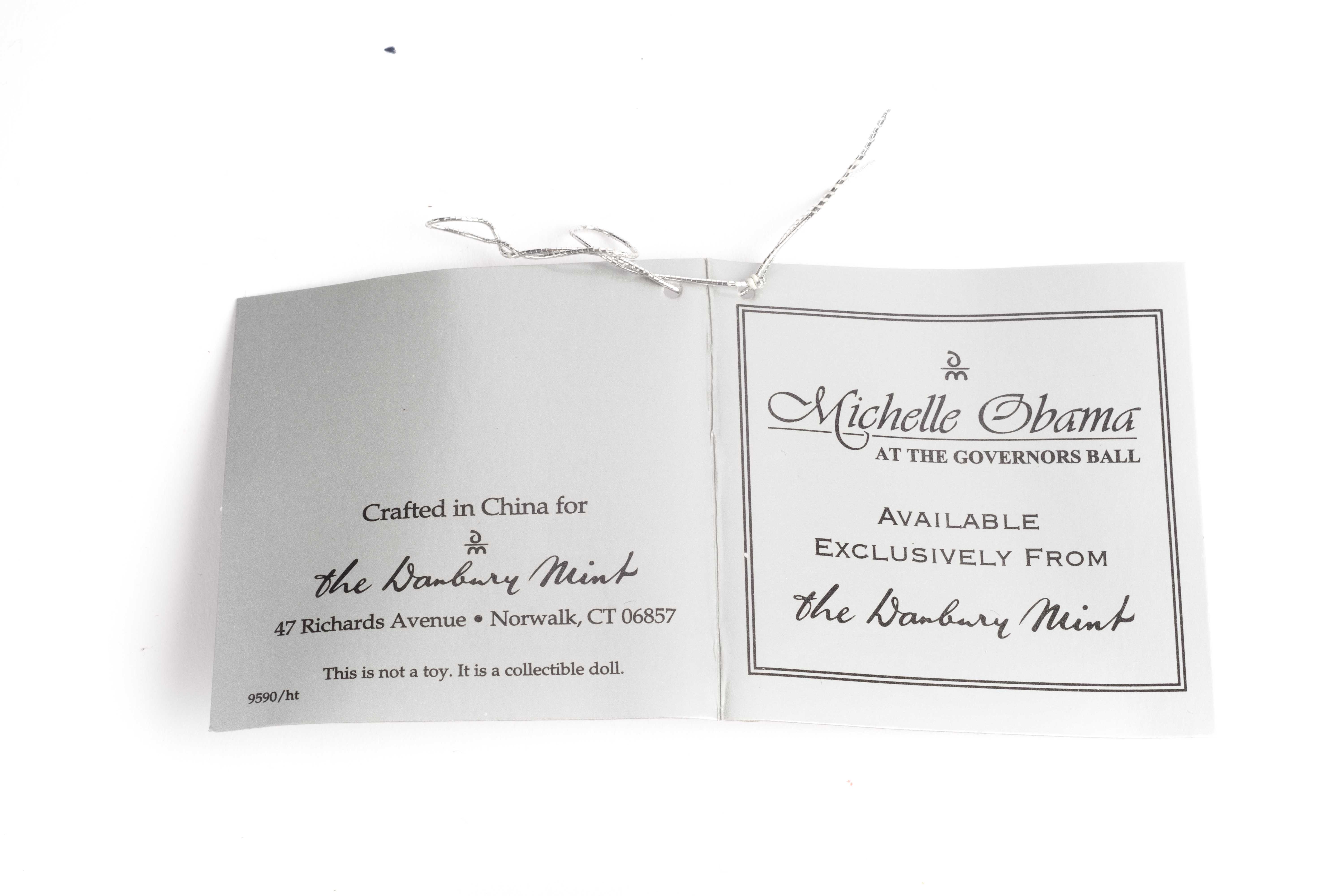 Danbury Mint "Michelle Obama" Governors Ball Porcelain Doll