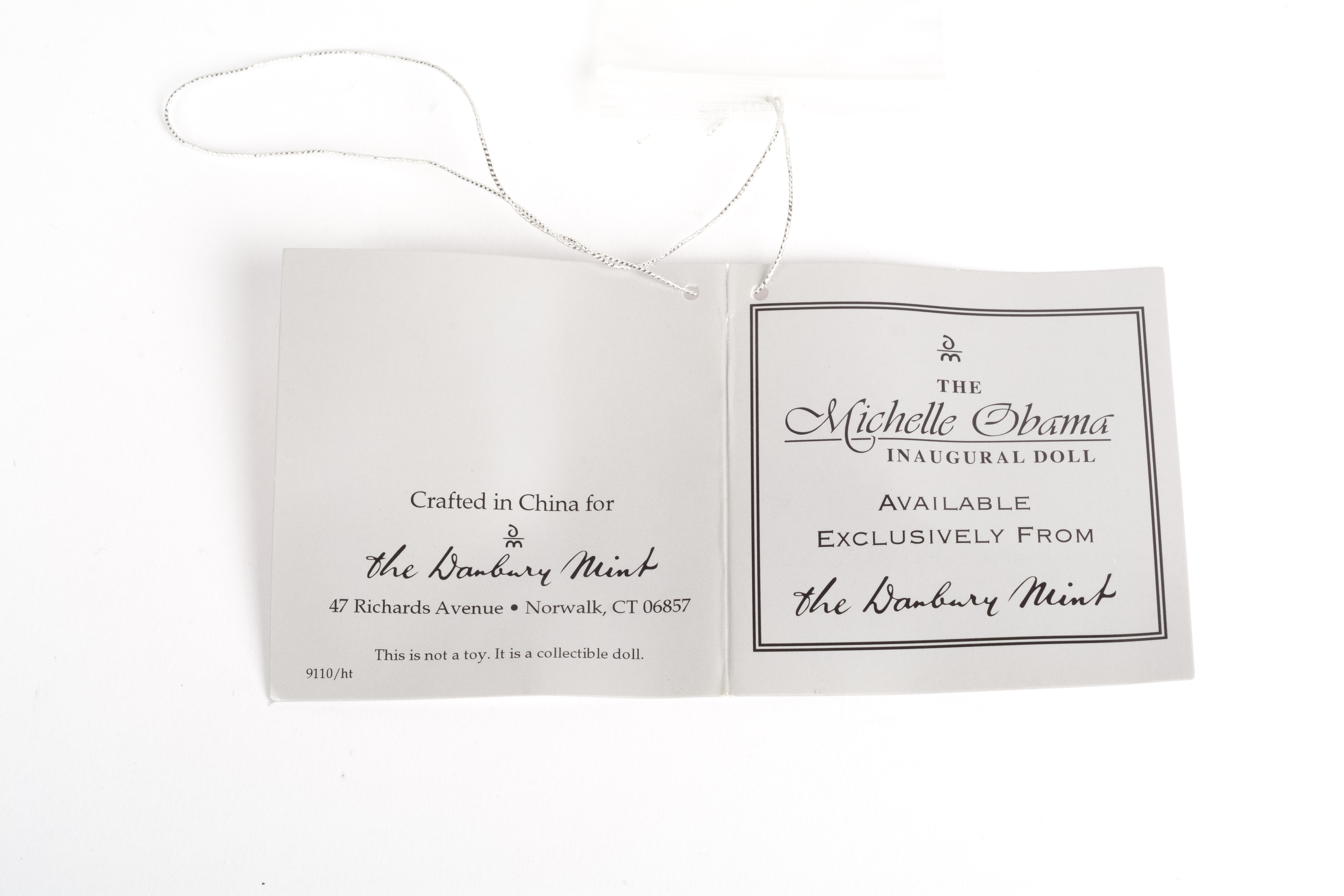 Danbury Mint "Michelle Obama" Inaugural Doll and Commemorative Plate