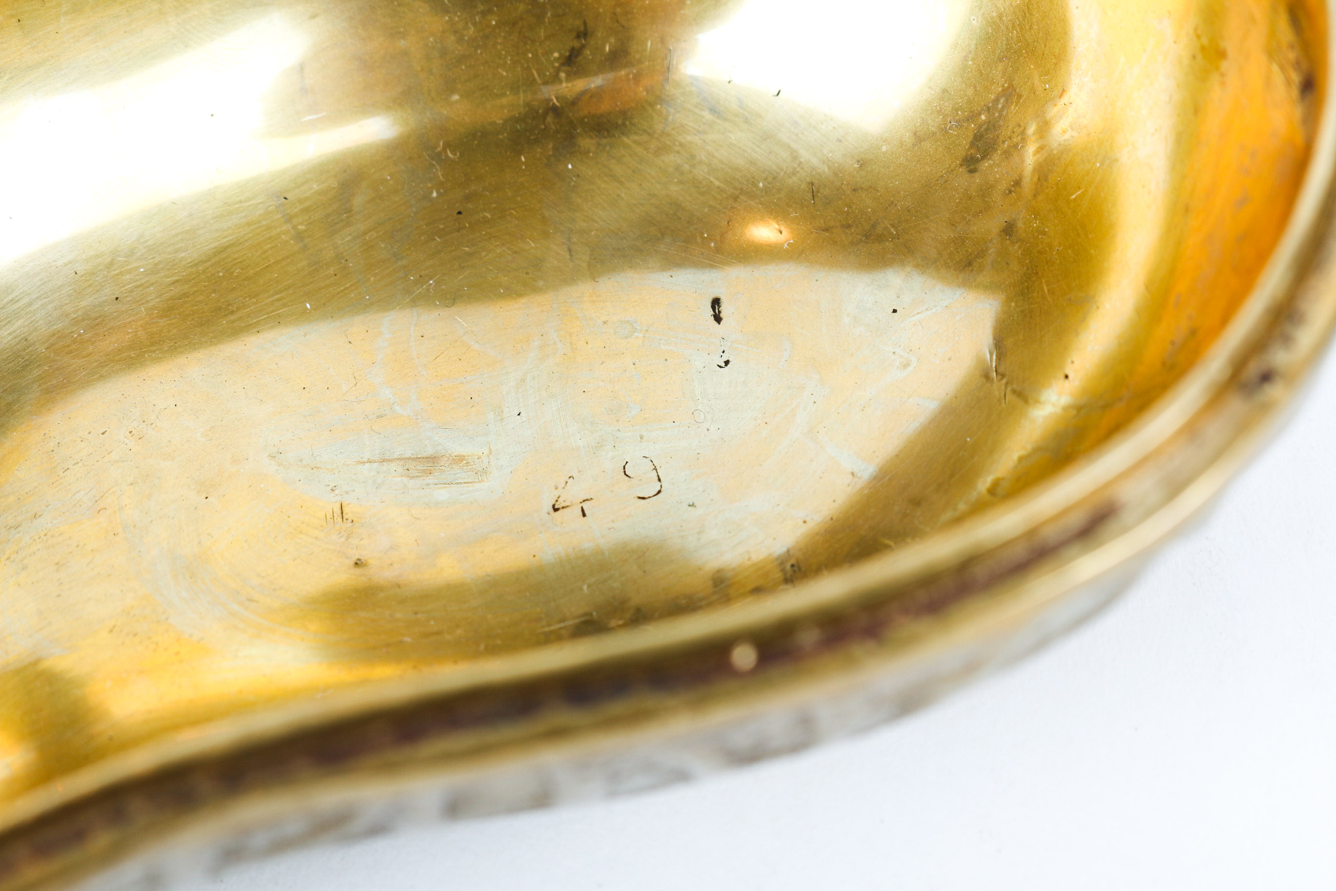 Vintage F.B Rogers Brass Peanut