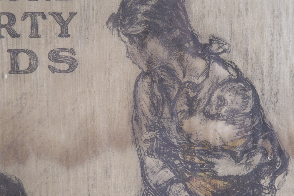 Original Henry Raleigh Lithograph Poster "Hun or Home?"