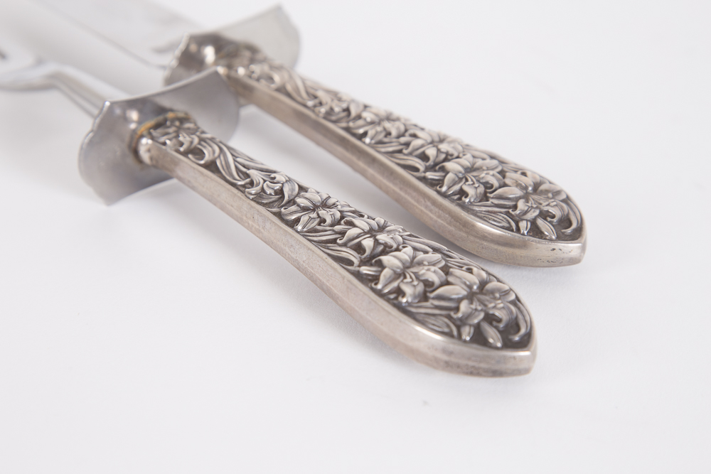 Frank M. Whiting & Co. Sterling Handled Carving Set