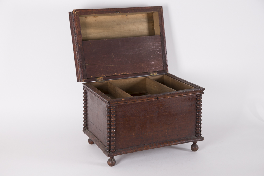 Oak Antique Revival Style Dowry Chest