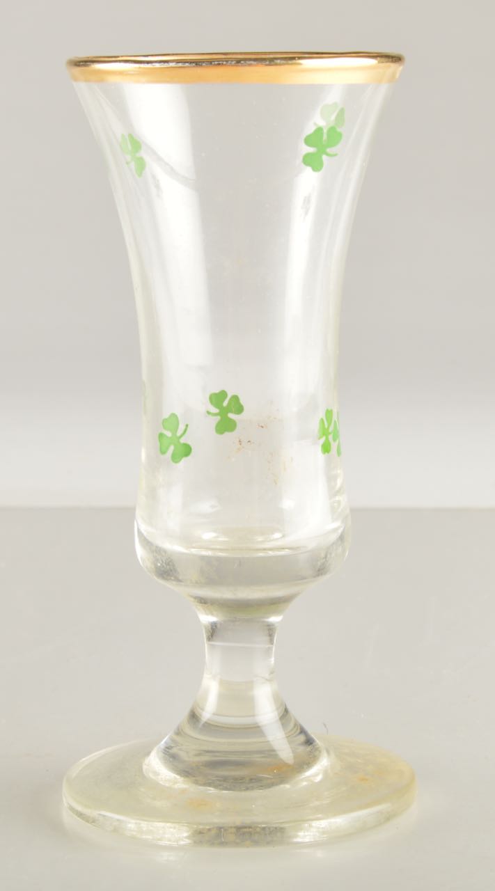 Set of Vintage Shamrock Cordial Glasses