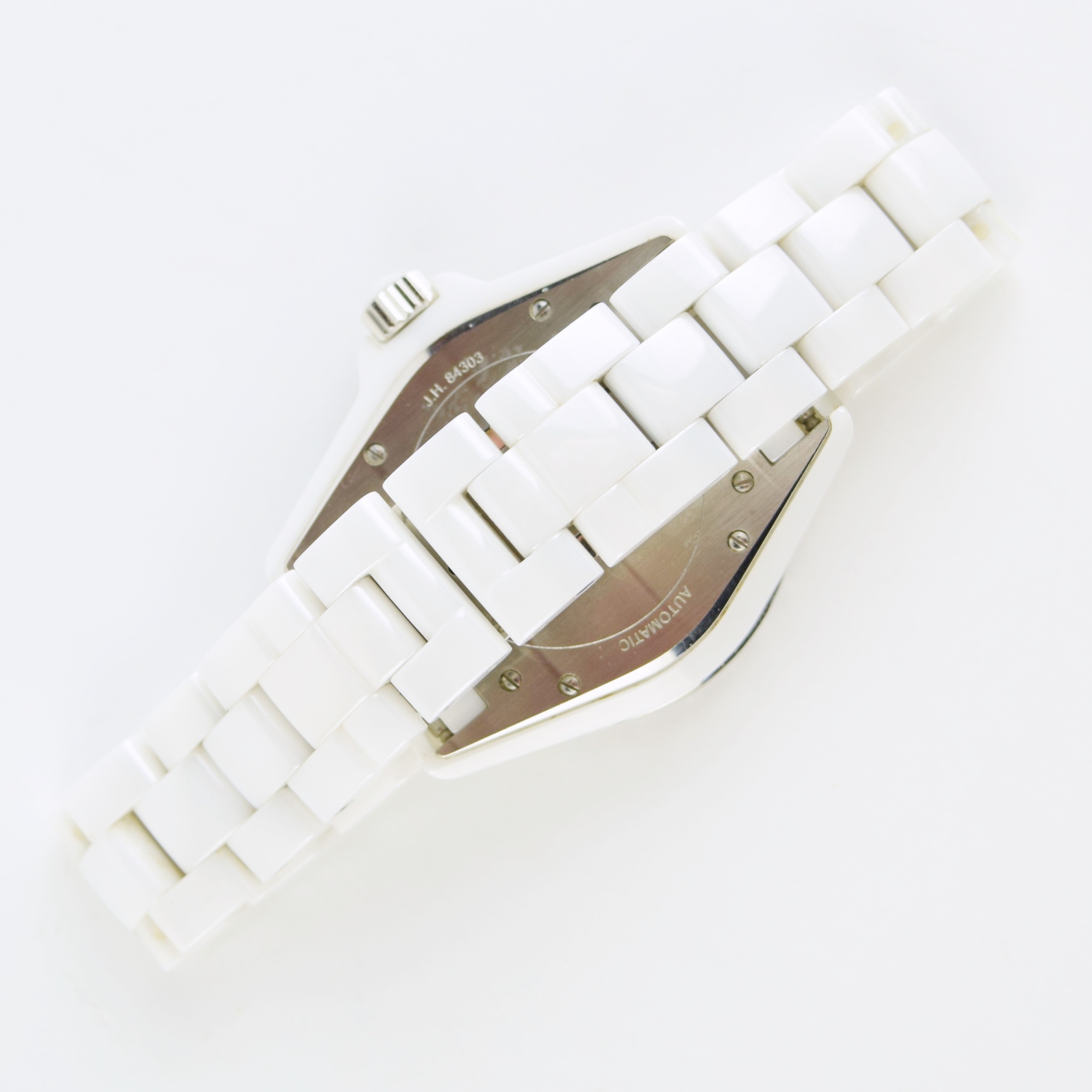 Chanel Diamond Watch with White Ceramic Bracelet