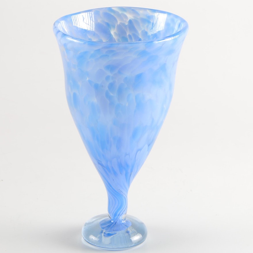 Hand Blown Art Glass Vase