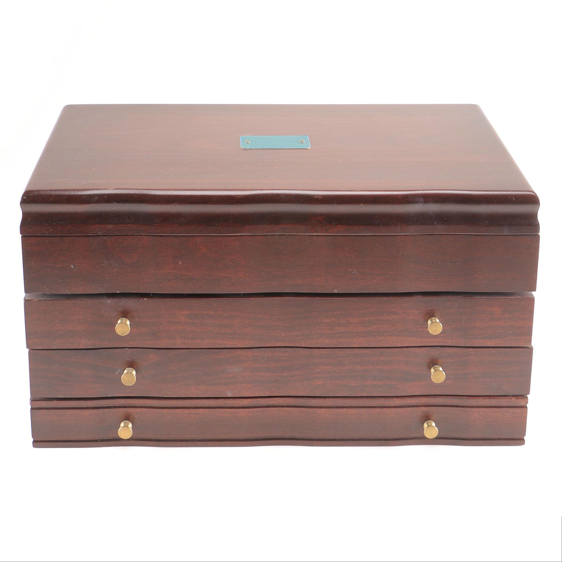 Eureka Mfg. Co. Inc. Wooden Jewelry Box