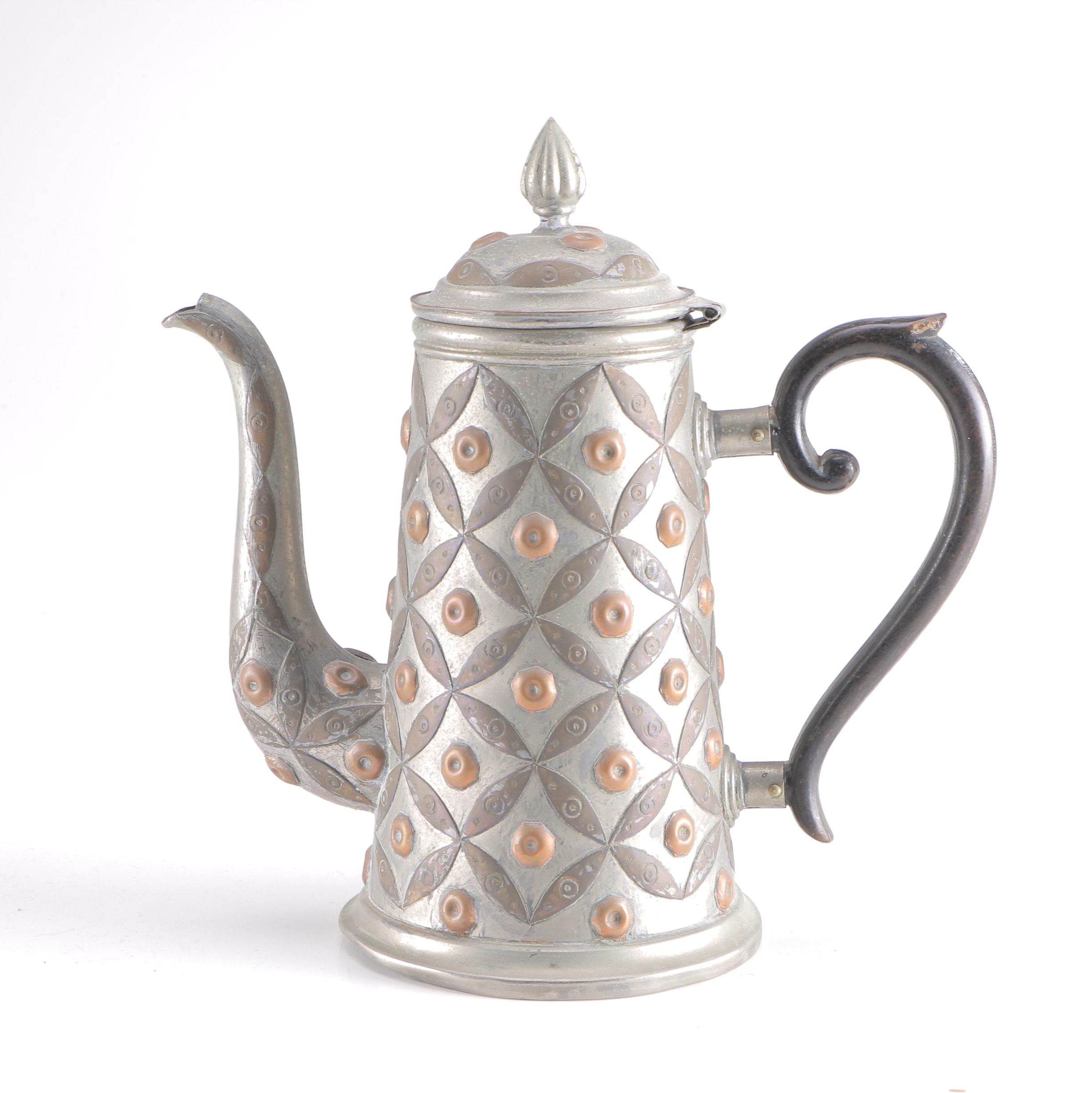 Nickel Plate Chocolate Pot