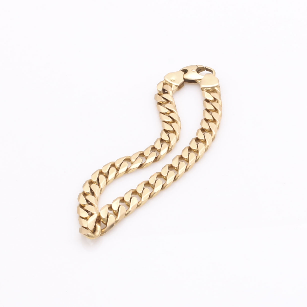 14K Yellow Gold Curb Chain Bracelet