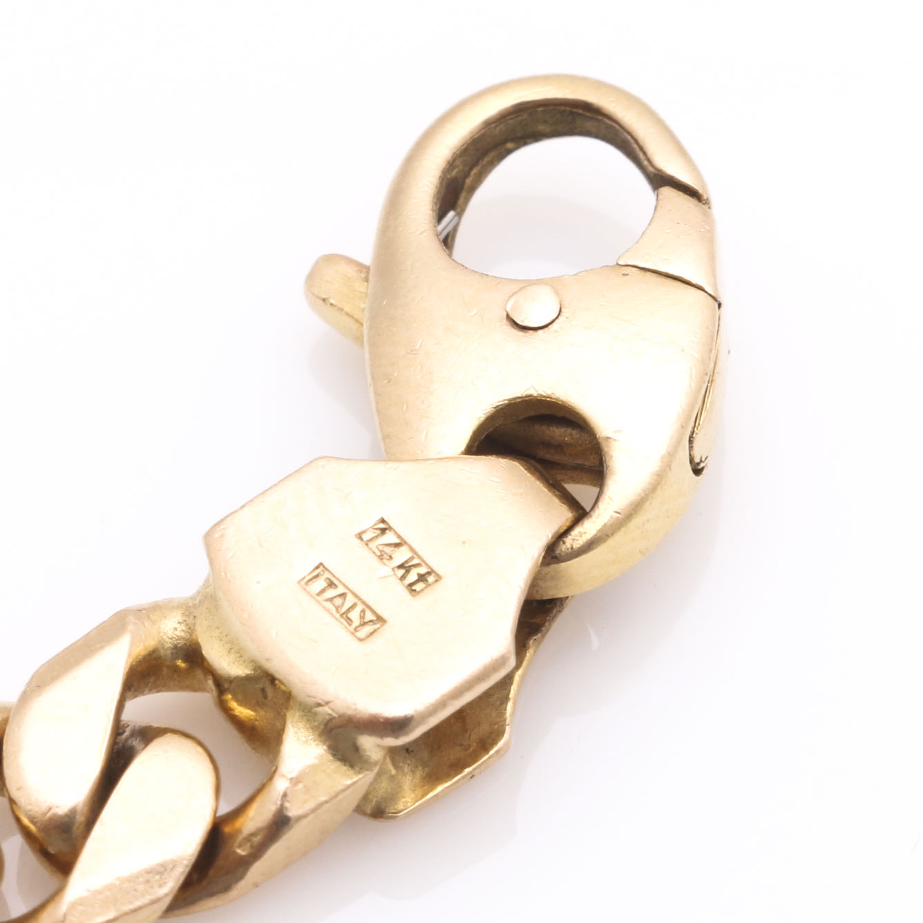 14K Yellow Gold Curb Chain Bracelet