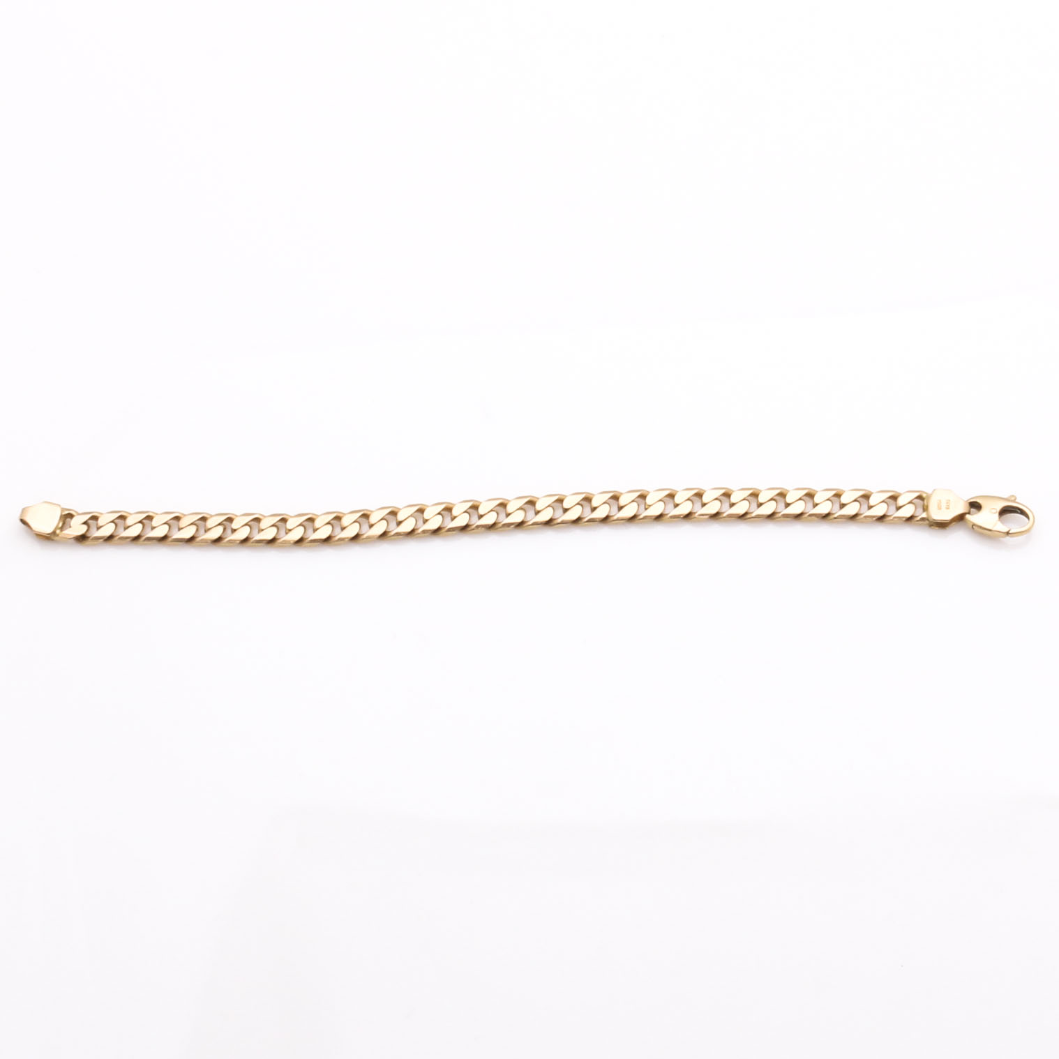 14K Yellow Gold Curb Chain Bracelet