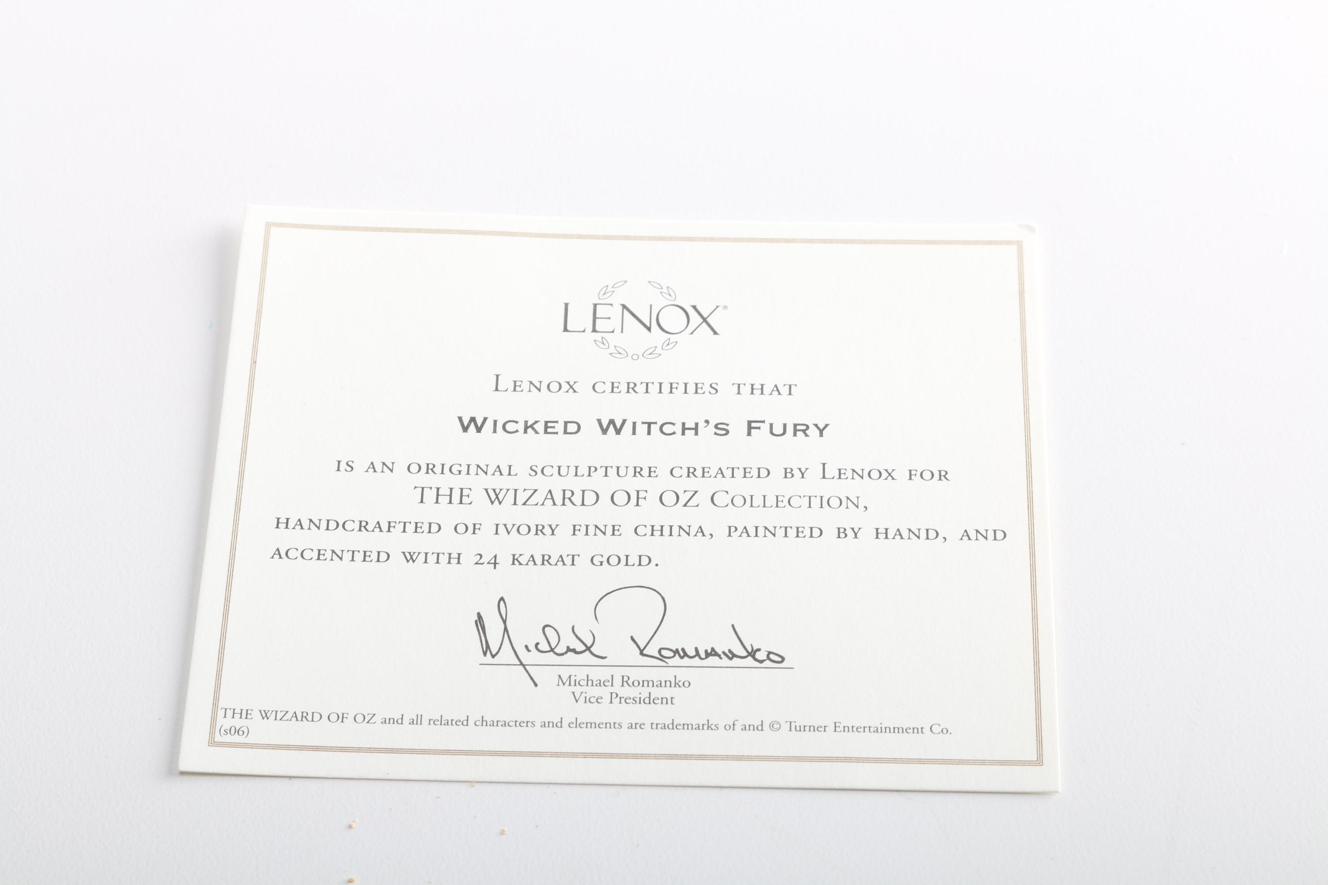 Lenox "Wicked Witch's Fury" Fine China Figurine