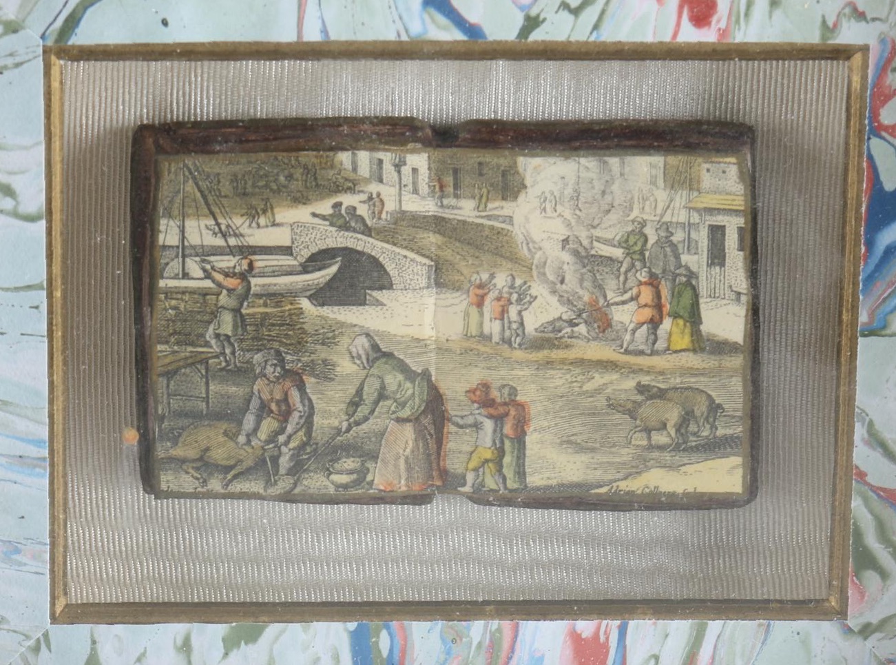 H. Hall Chicago Kramer Antiqued Collection Prints