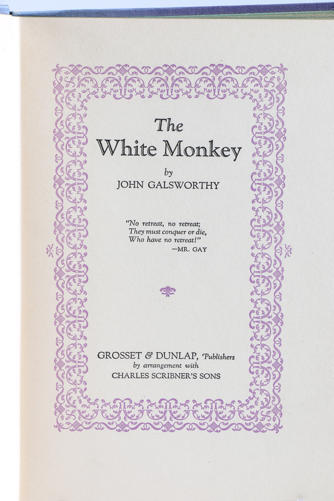 Two Parts of "A Modern Comedy" by John Galsworthy