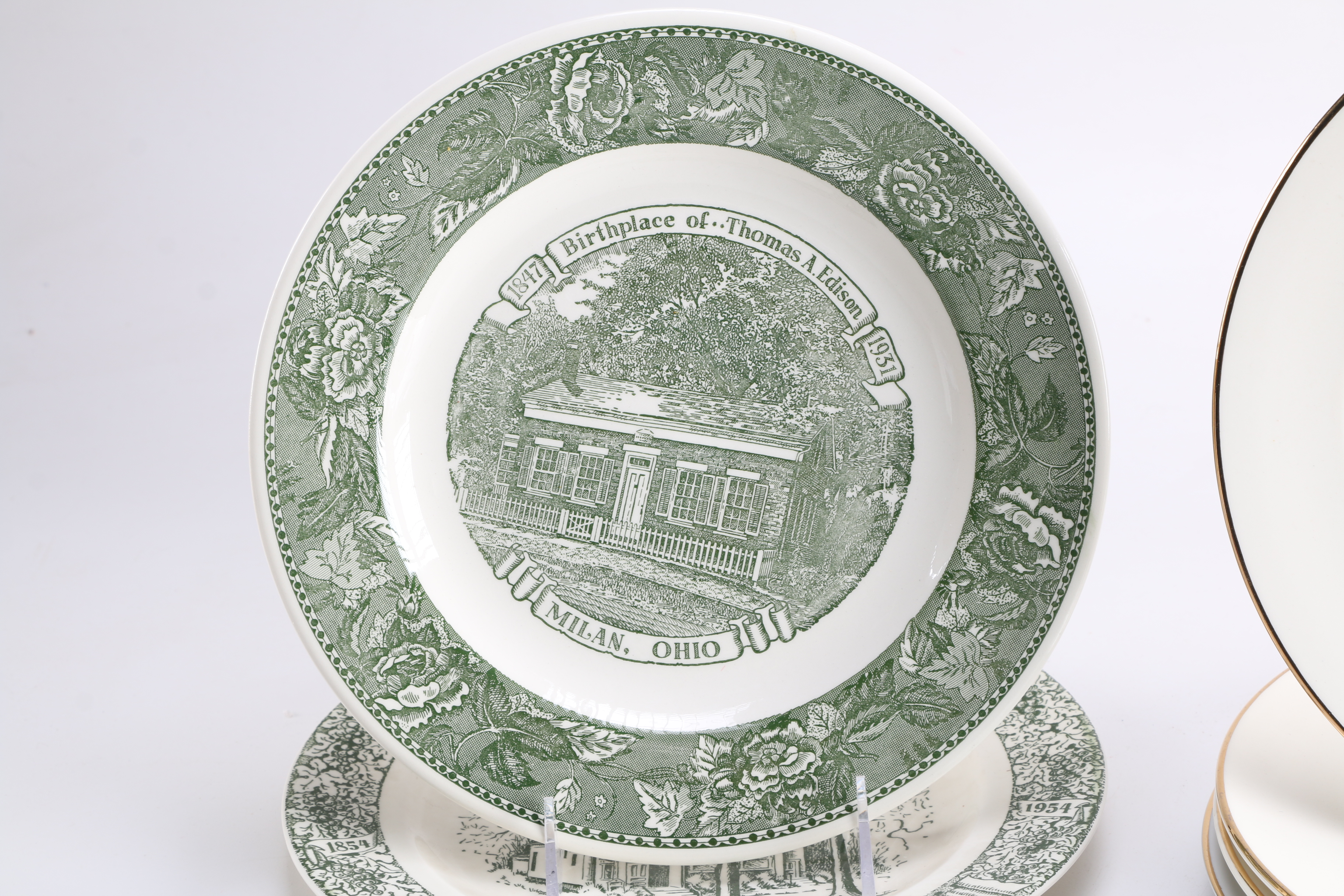 Vintage Ohio Commemorative Plates
