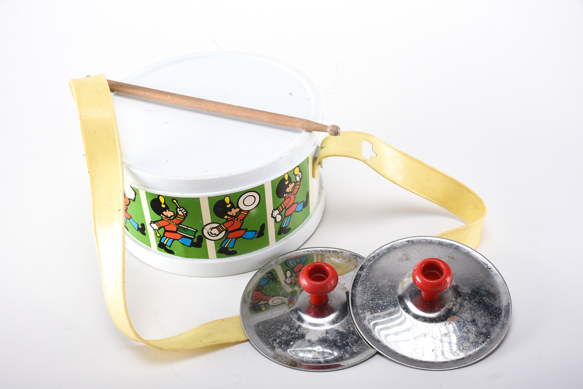 Vintage Plastic and Metal Toys Featuring Fischer Price