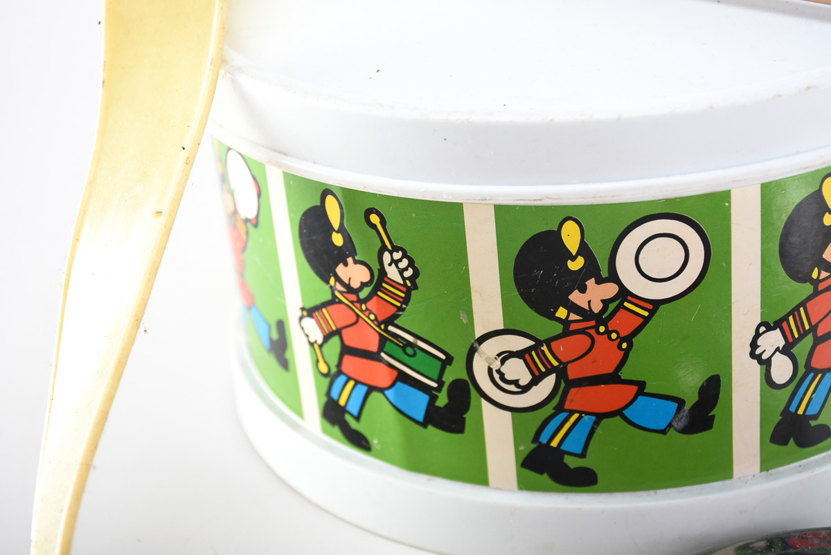 Vintage Plastic and Metal Toys Featuring Fischer Price