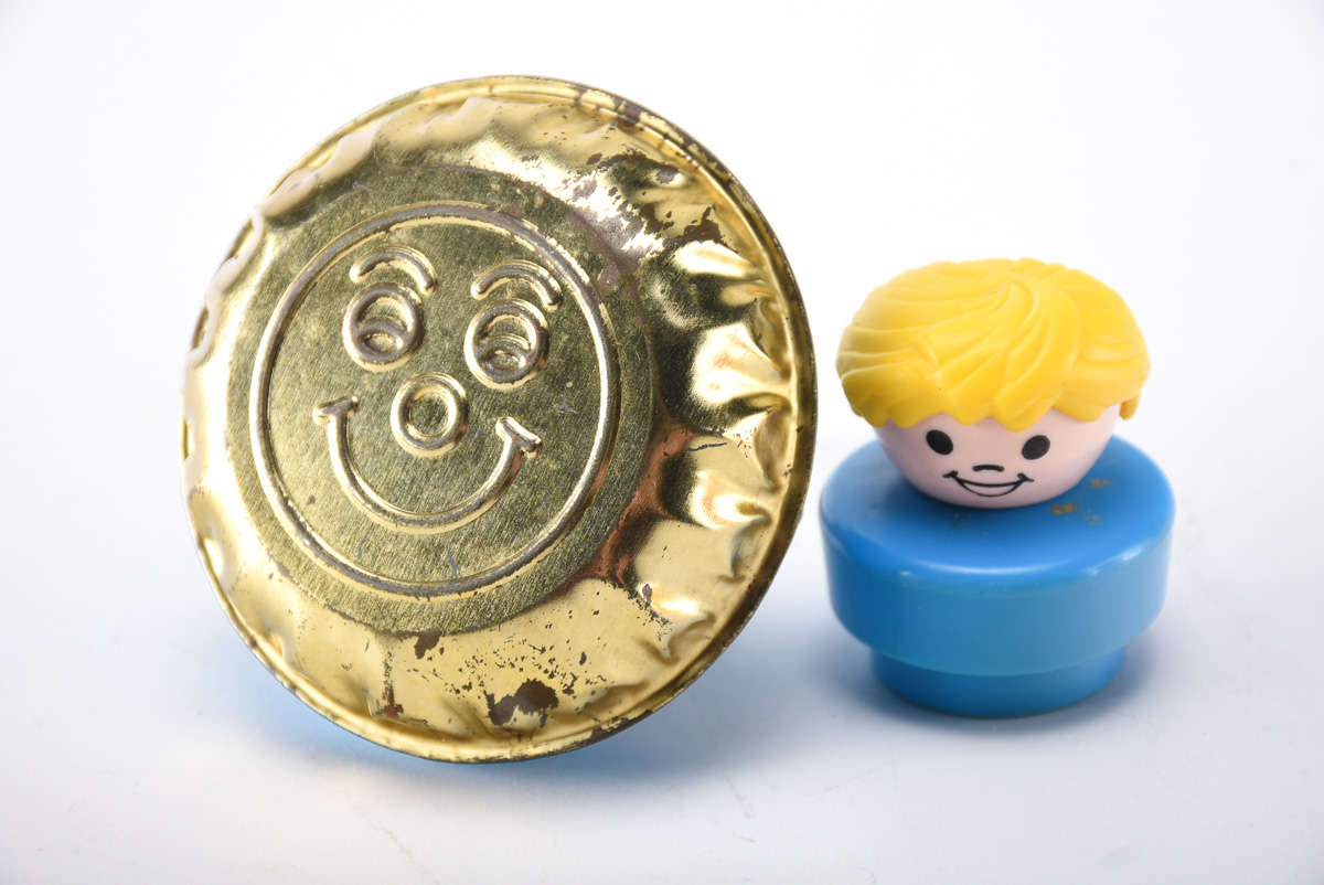 Vintage Plastic and Metal Toys Featuring Fischer Price