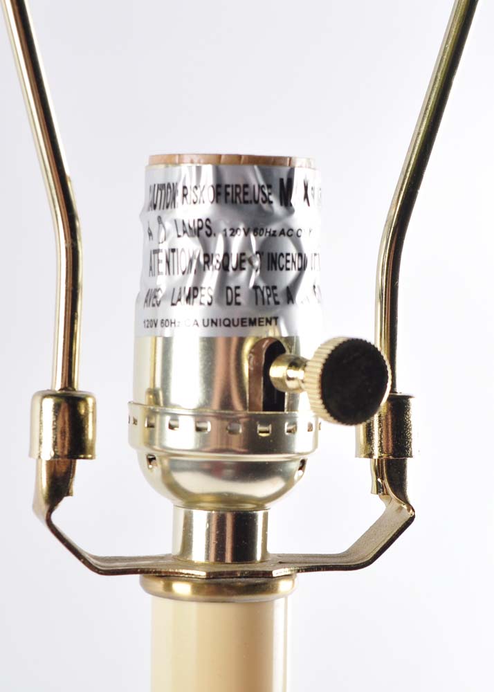 Ralph Lauren Brass Candlestick Lamps