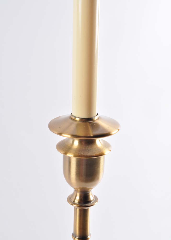 Ralph Lauren Brass Candlestick Lamps
