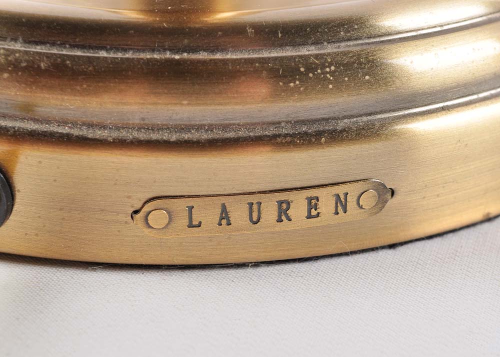 Ralph Lauren Brass Candlestick Lamps