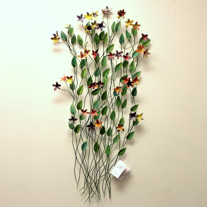 Hand Painted Metal Wall Sculpture