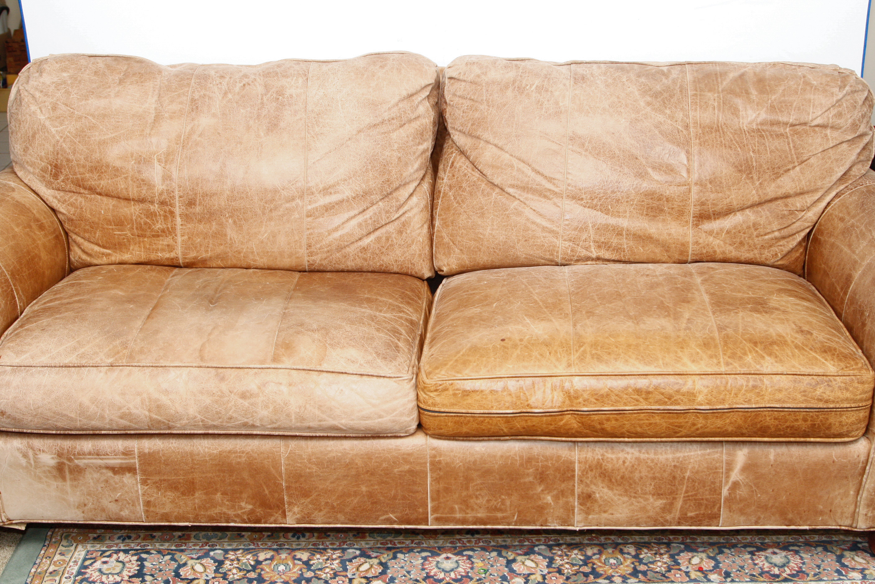 Pennsylvania House Leather Sofa