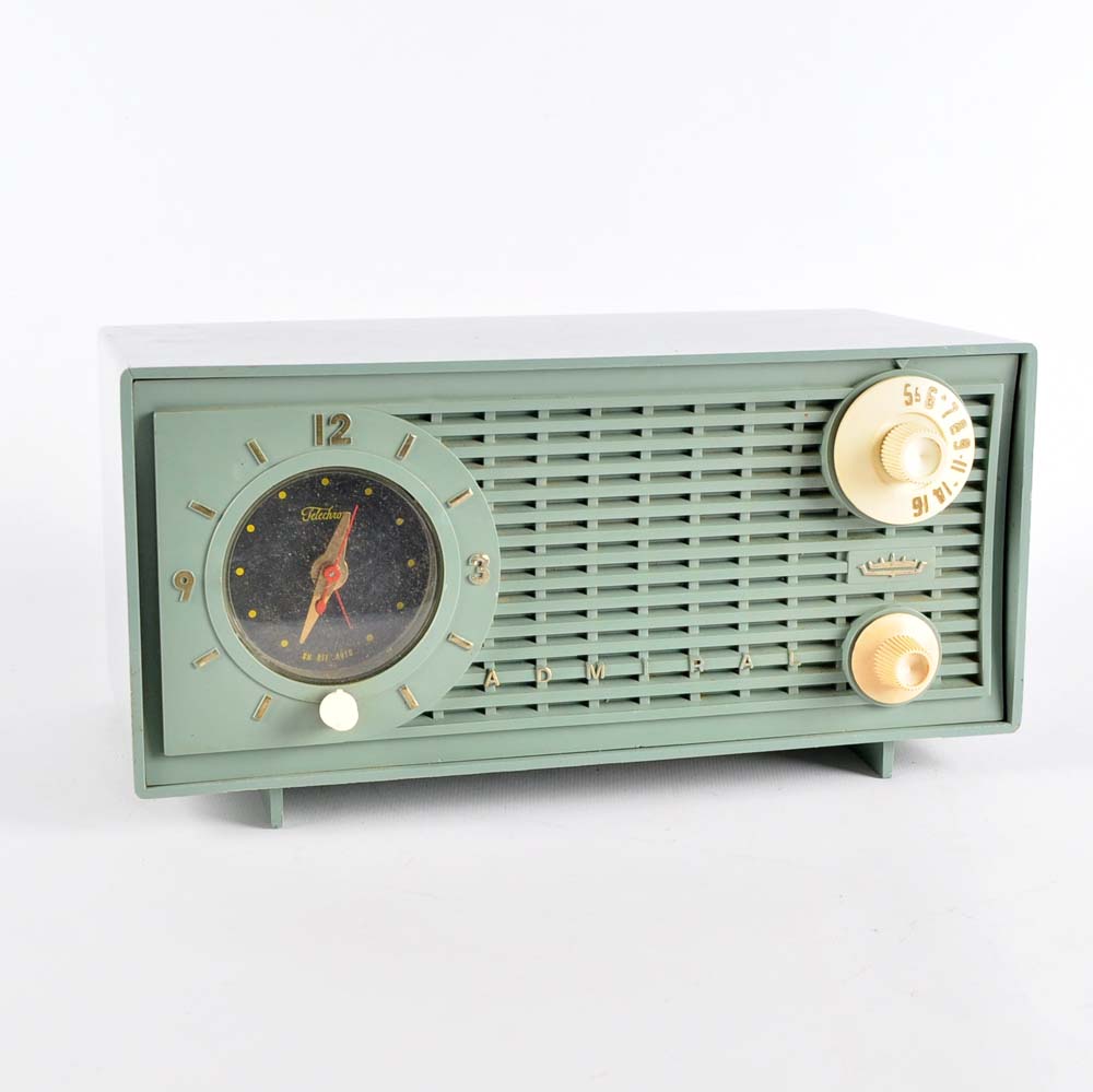 Vintage Mid-Century Admiral Clock Radio