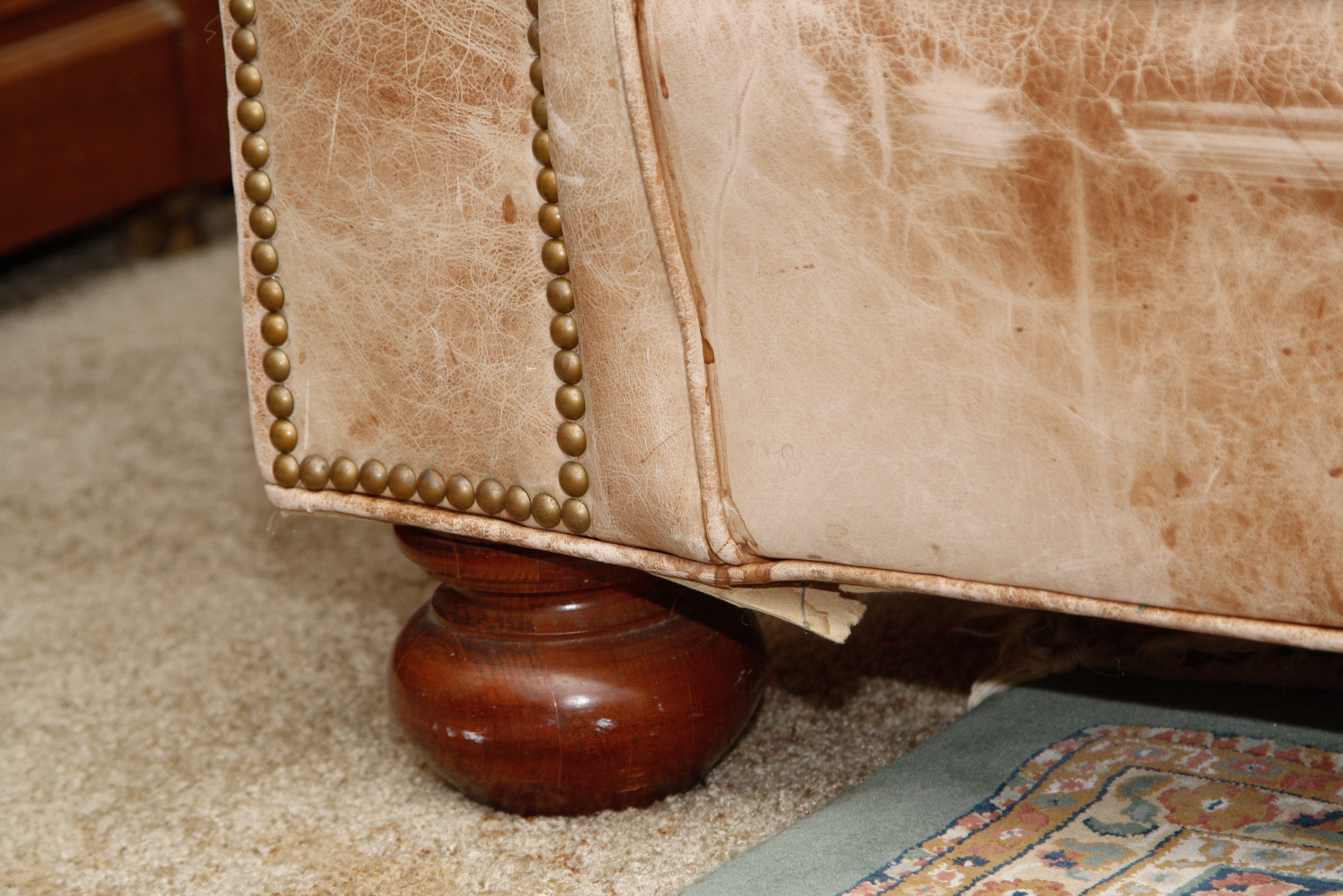 Pennsylvania House Leather Sofa