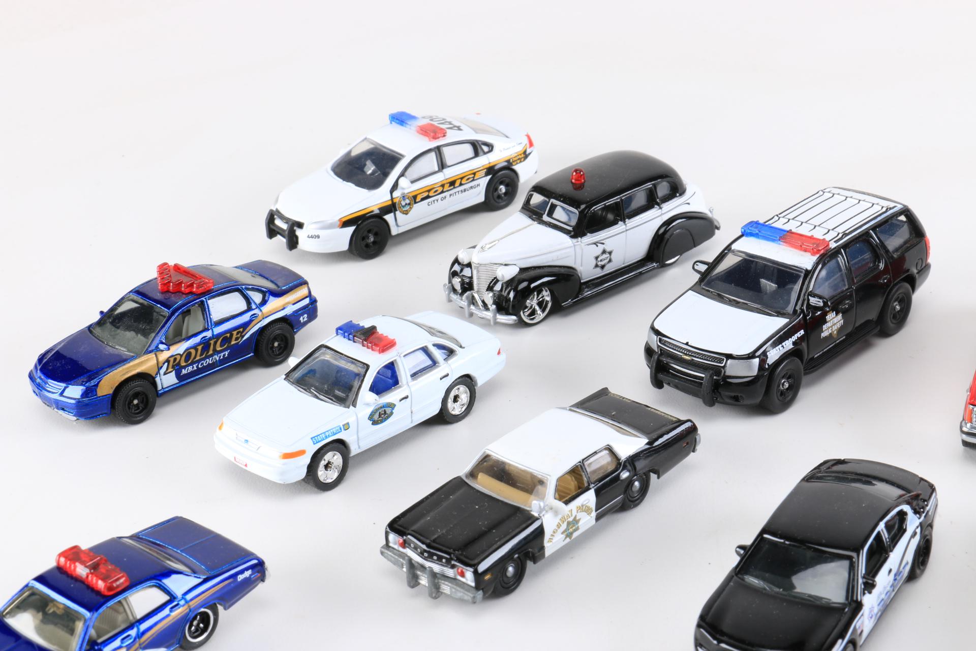 1:64 Scale Die-Cast Police Cars