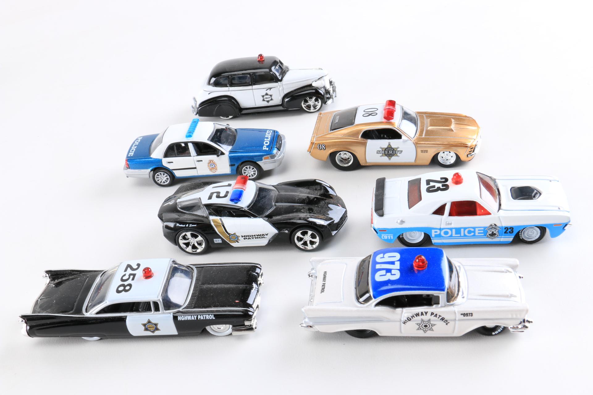 1:64 Scale Die-Cast Police Cars