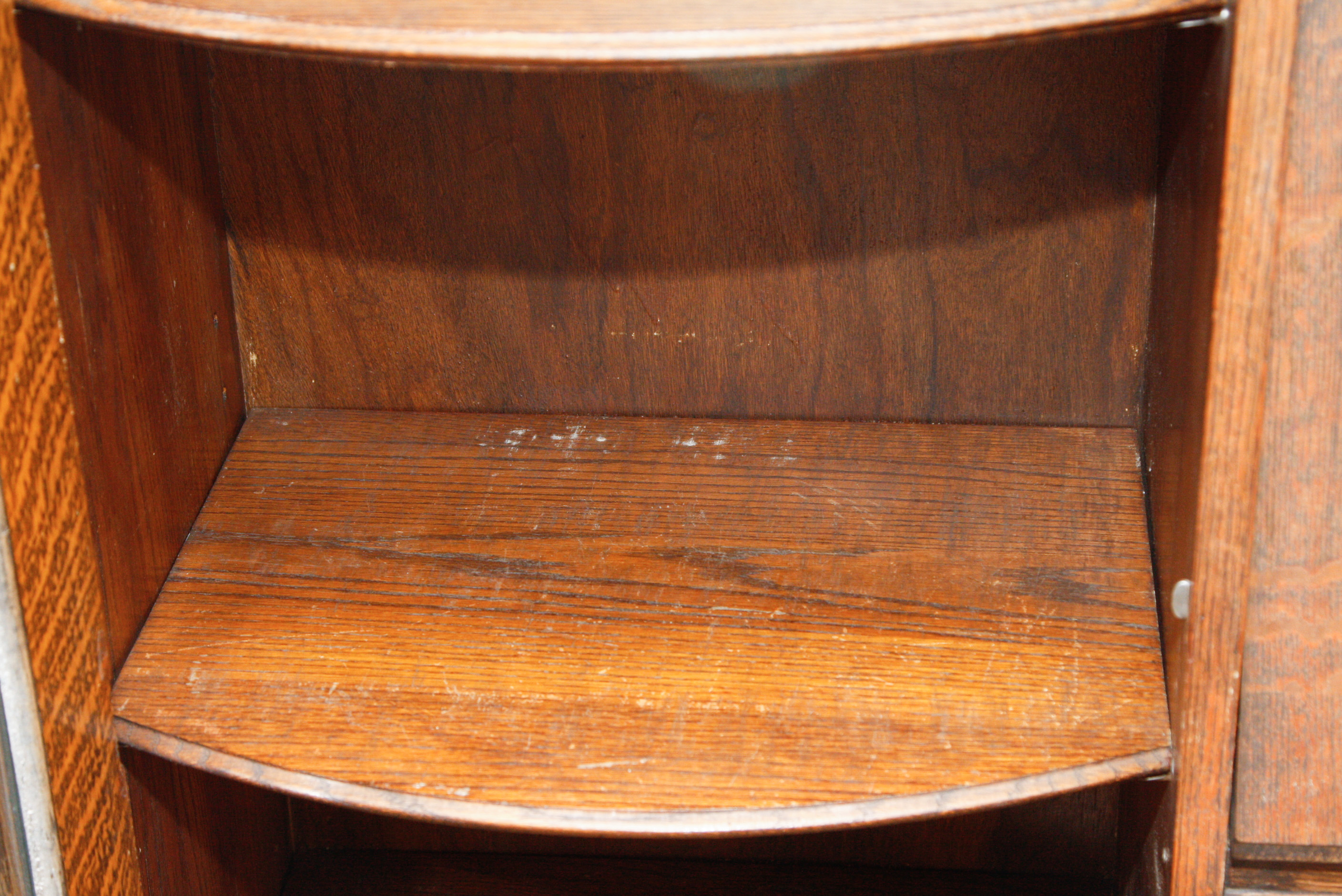 Early 20th C. Larkin Quartersawn Oak Secretary Desk