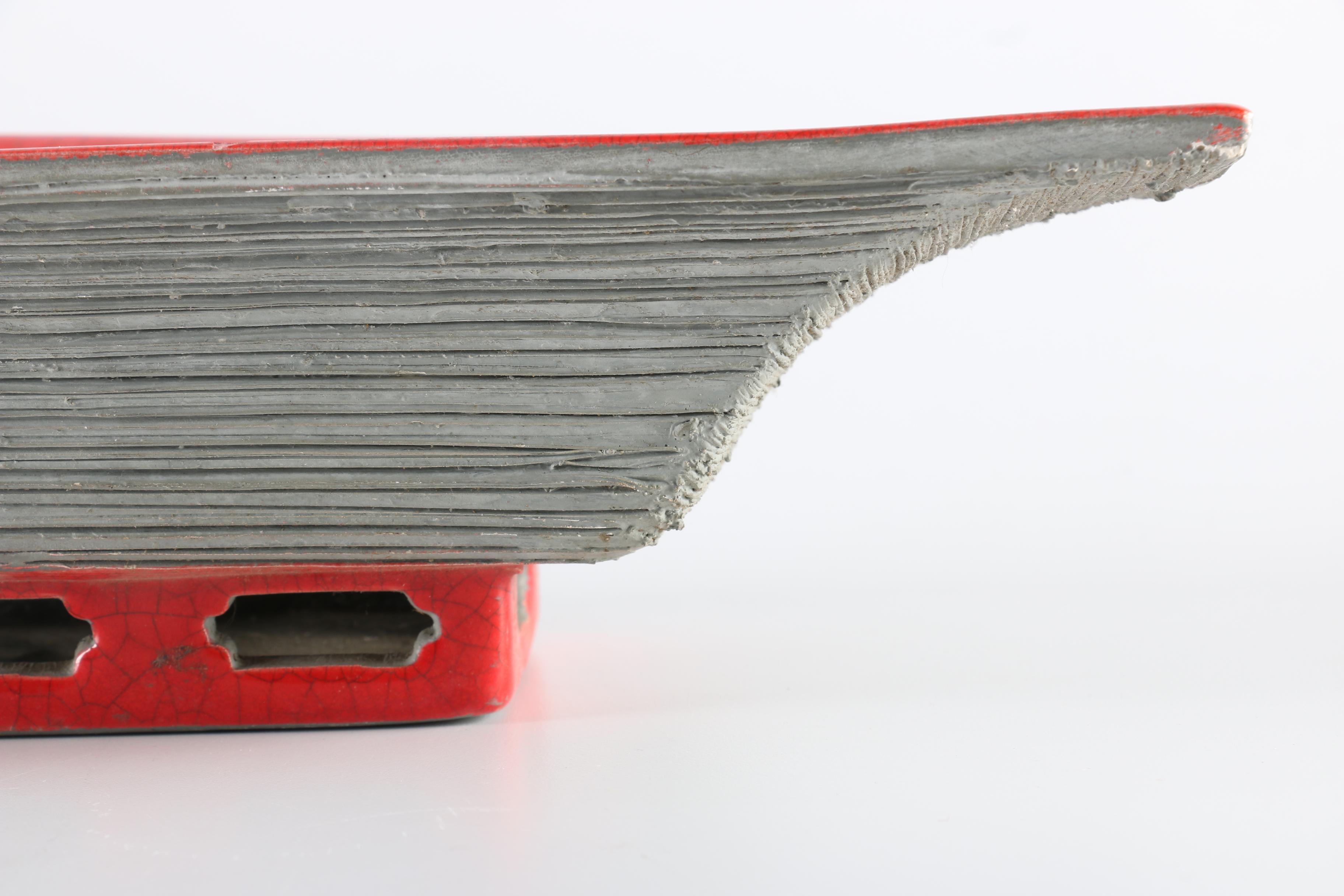 Red Japanese Serving Tray