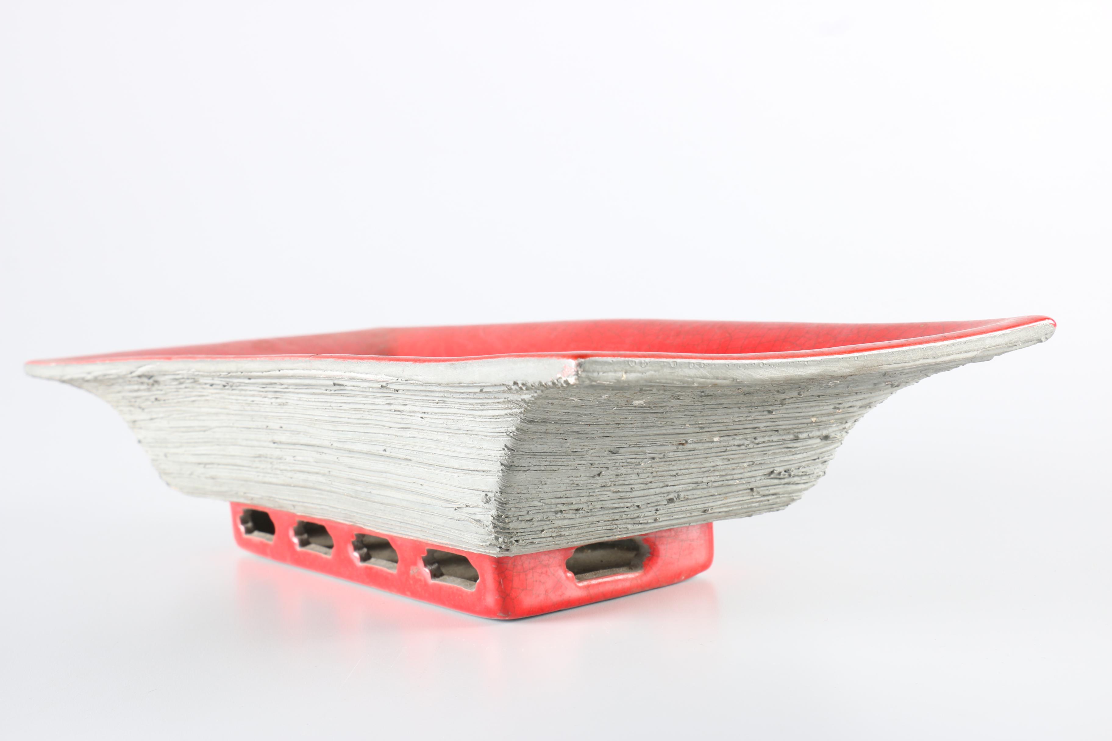 Red Japanese Serving Tray