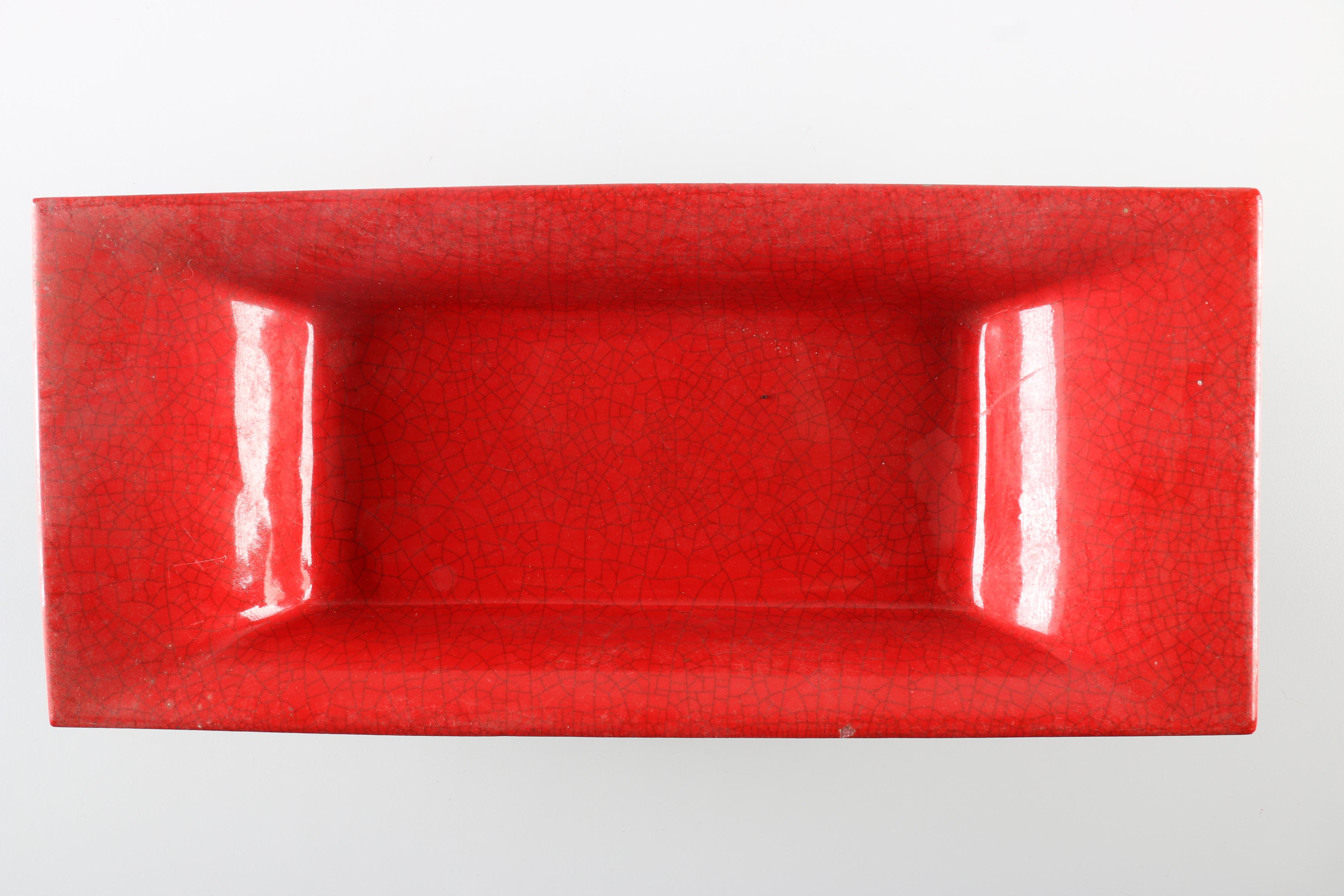 Red Japanese Serving Tray