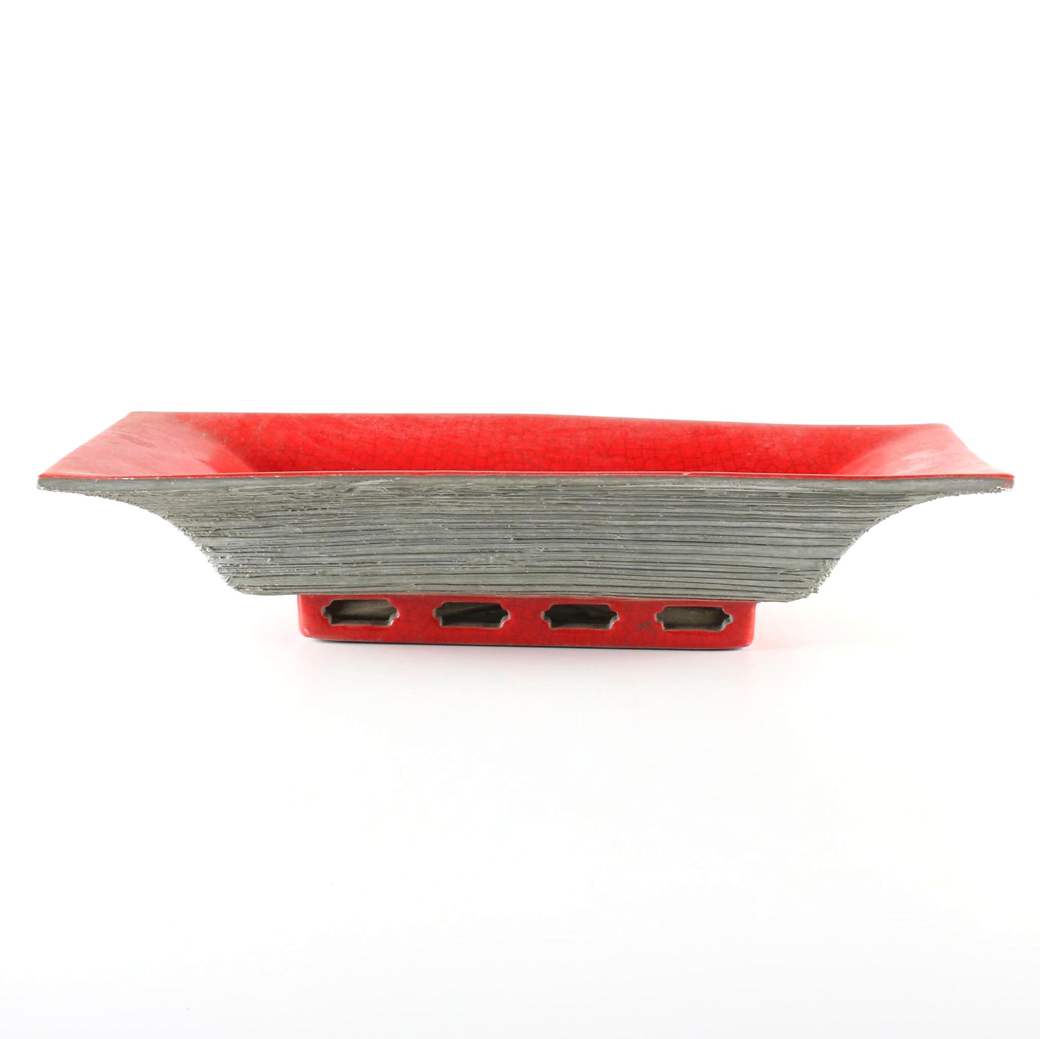 Red Japanese Serving Tray