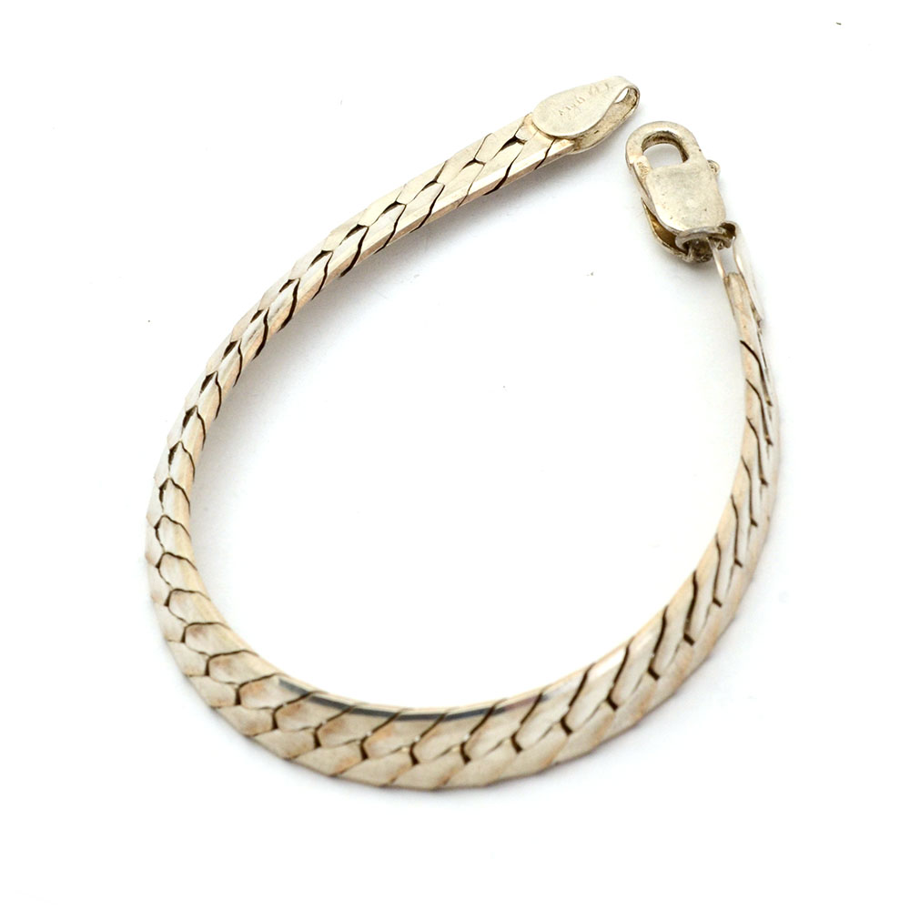 Three Sterling Silver Bracelets