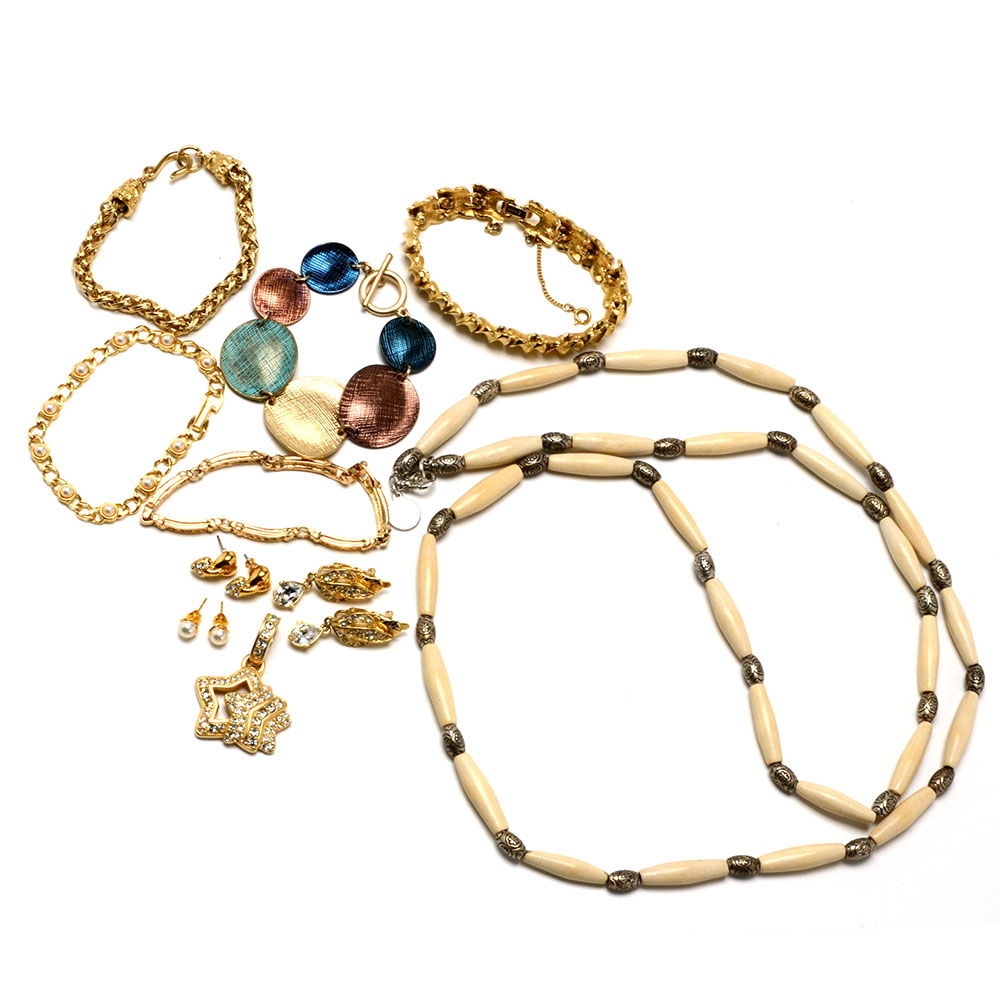 Assortment of Costume Jewelry