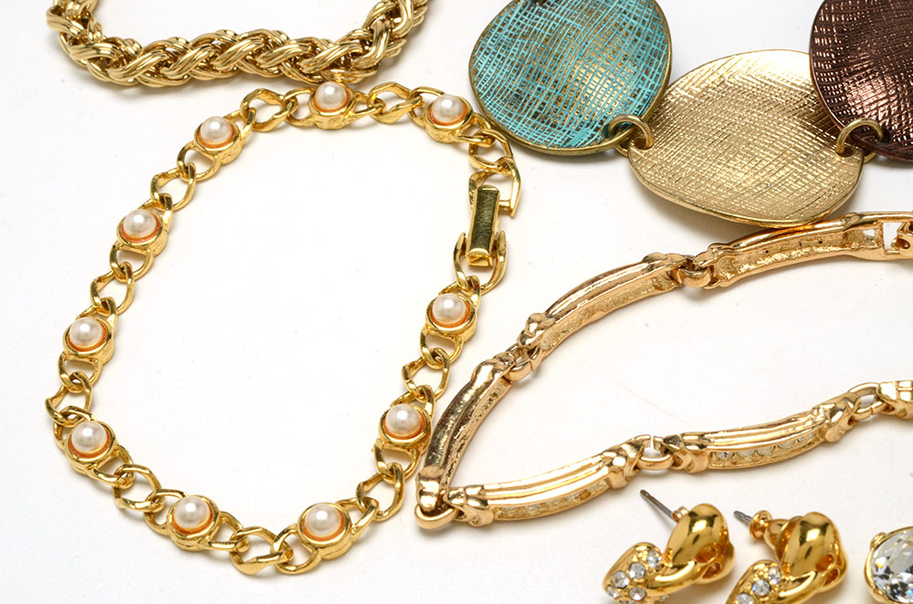 Assortment of Costume Jewelry