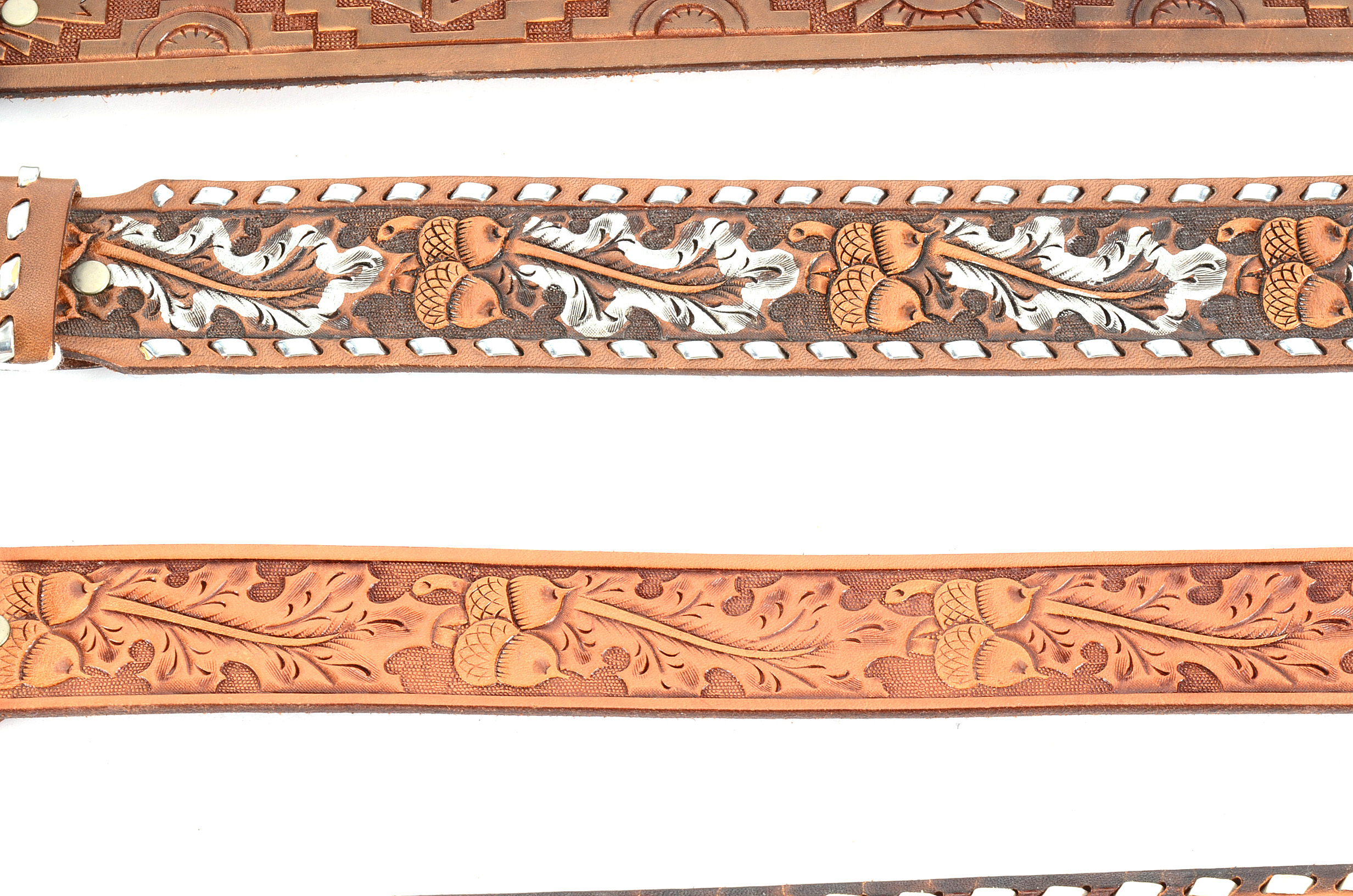 Chambers Western Style Tooled Leather Belts