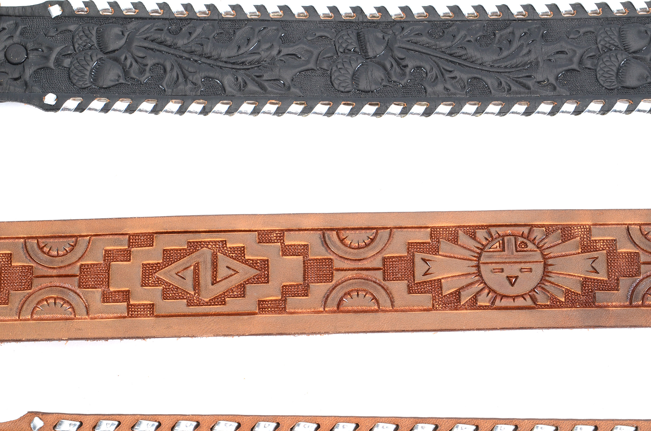 Chambers Western Style Tooled Leather Belts