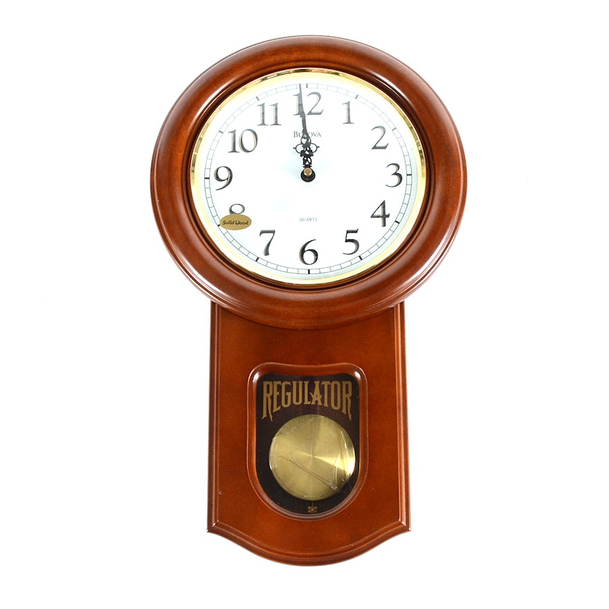 Bulova Quartz "Regulator" Wall Clock