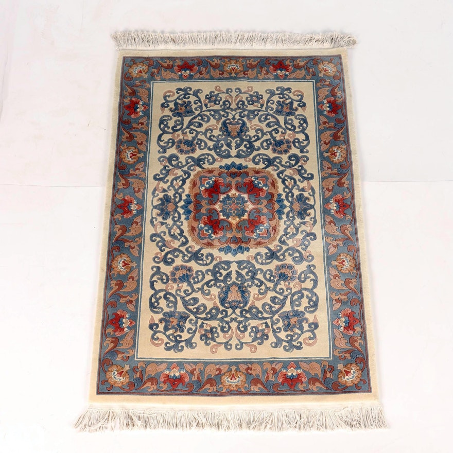 Chinese Medallion Sapphire Area Rug