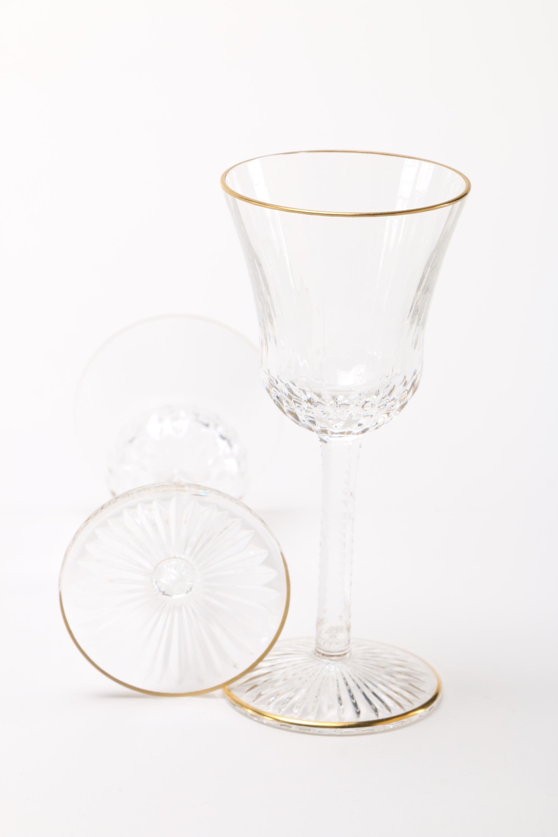 Set of Vintage St. Louis Crystal Glasses